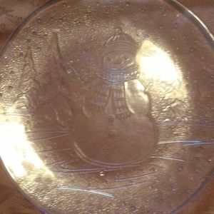 Snowman plate